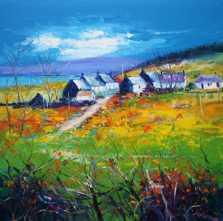 Derelict Farm Above The Barnauld Burn Bute 30x30 - John Lowrie Morrison