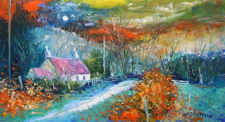 Autumnlight Dunrostan Knapdale 10x18 - SOLD - John Lowrie Morrison