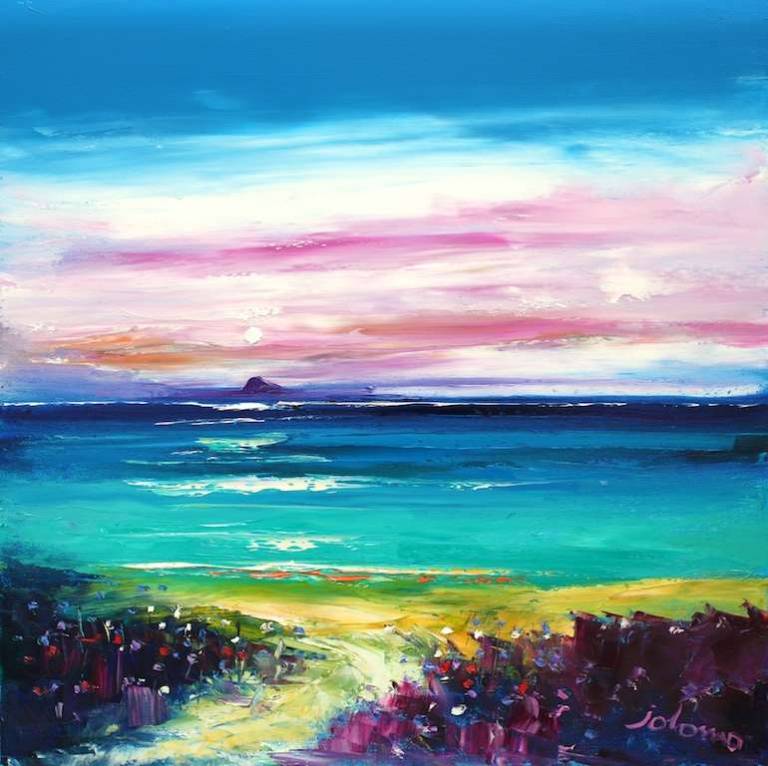 Eveninglight The Dutchman's Cap From Iona 20x20 - John Lowrie Morrison