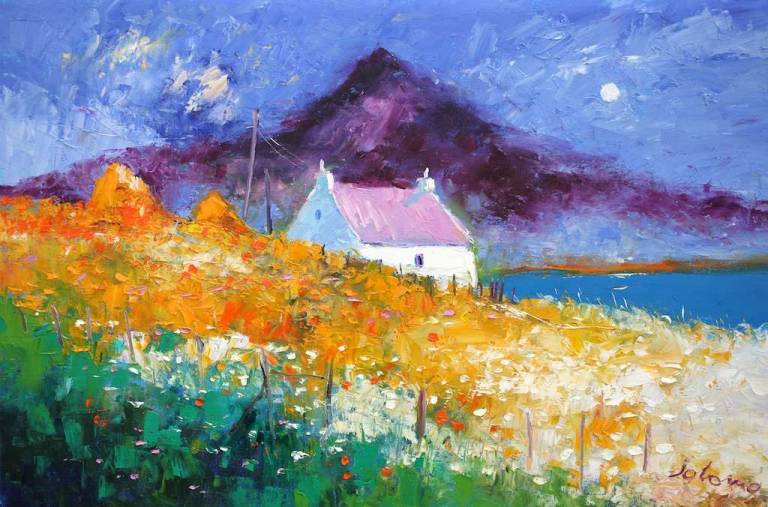Misty Morning Isle Of Harris 20x30 - John Lowrie Morrison