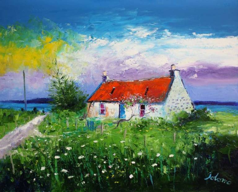 Summer Eveninglight Isle Of Skye 24x30 - John Lowrie Morrison
