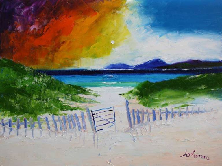 Footsteps In The Sand Isle Of Barra 18x24 - John Lowrie Morrison