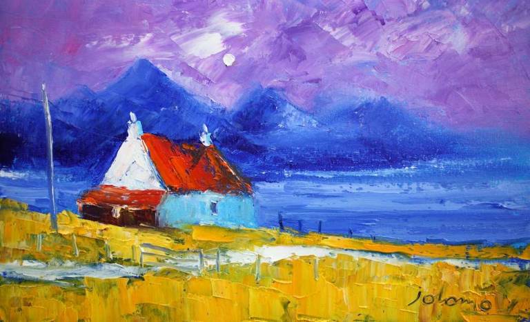 Misty Eveninglight Ben More Isle Of Mull 10x16 - John Lowrie Morrison