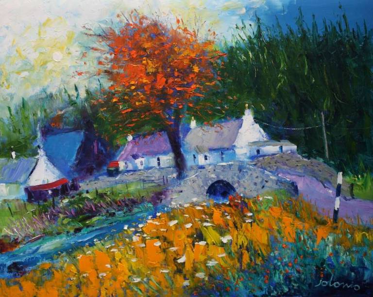 Autumnlight Grogport Kintyre 24x30 - John Lowrie Morrison
