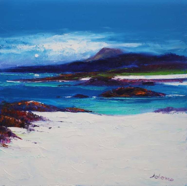 Eveninglight Traigh An-T Suidhe Isle Of Iona 24x24 - John Lowrie Morrison