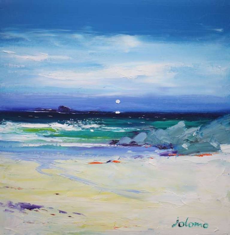 The Dutchman's Cap Looking From Isle Of Iona 16x16 - John Lowrie Morrison