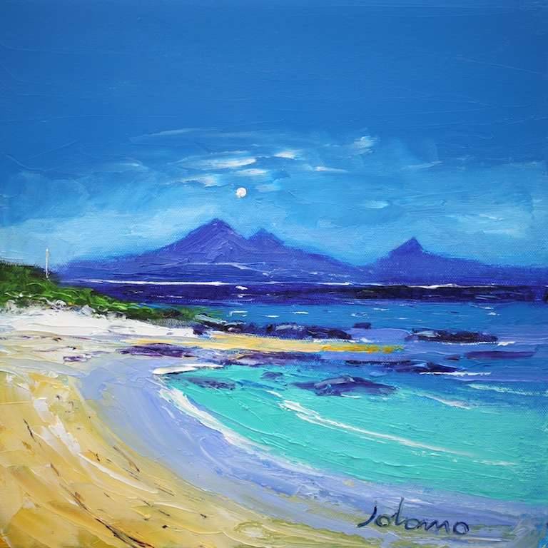 Balnahard Beach Isle of Colonsay  12x12 - John Lowrie Morrison