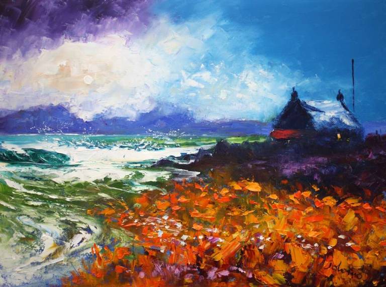 Evening Storm Isle Of Harris 18x24 - John Lowrie Morrison