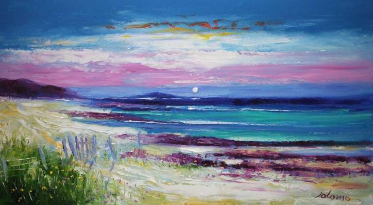 The Open Gate Traigh An-T Suidhe Iona 18x32 - John Lowrie Morrison