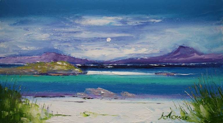 Looking Over Eilean Annraidh From Iona 10x18 - John Lowrie Morrison