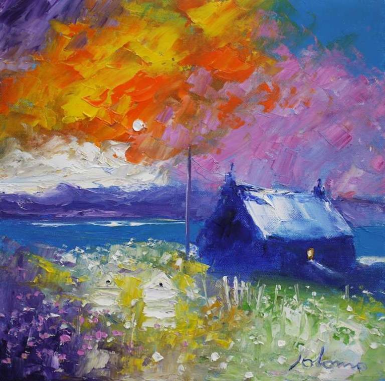 Beehives Isle Of Lewis 12x12 - John Lowrie Morrison