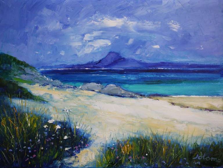 Ben More from Isle of Iona 18x24 - John Lowrie Morrison