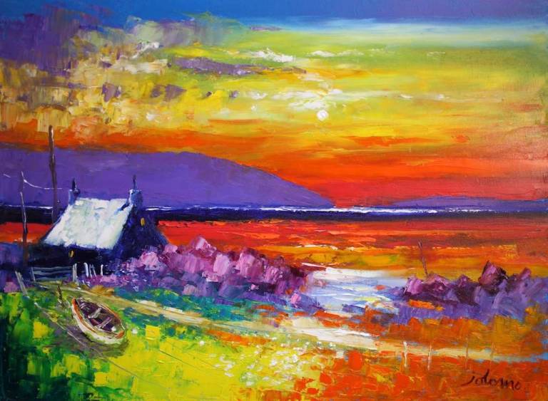 Rathlin Isle Ulster from Kintyre 18x24 - John Lowrie Morrison