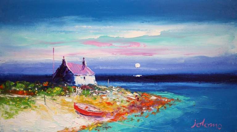 A quiet eveninglight Isle of Tiree 10x18 - John Lowrie Morrison