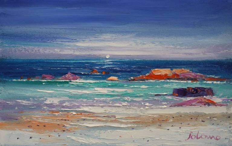 The pink rocks of Iona 10x16 - John Lowrie Morrison