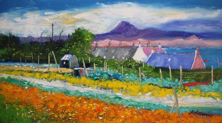 The back garden flower beds Iona 18X32 - John Lowrie Morrison