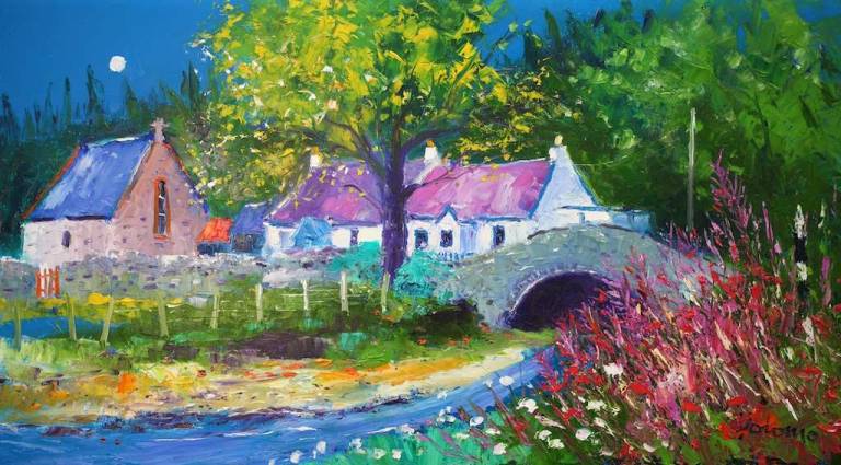 Grogport bridge Kintyre 18x32 - John Lowrie Morrison