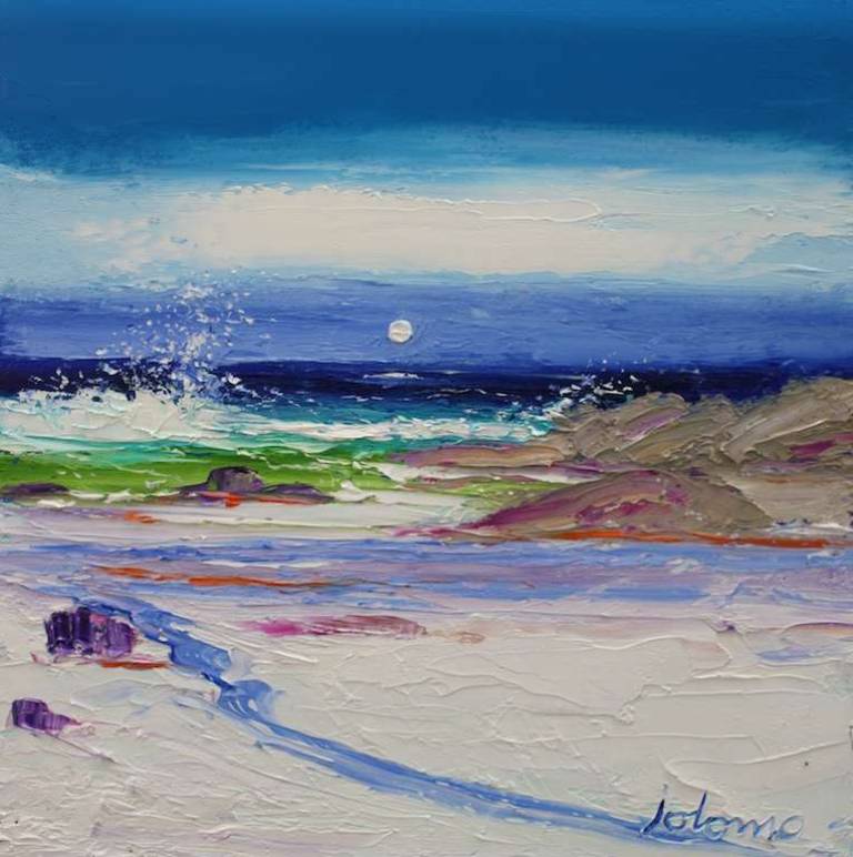 An evening gloaming Isle of Iona 12x12 - John Lowrie Morrison