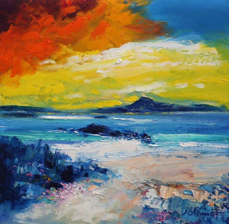Daybreak over Iona 16x16 - John Lowrie Morrison