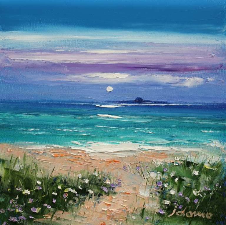 The Dutchman's Cap looking from Iona 12x12 - John Lowrie Morrison
