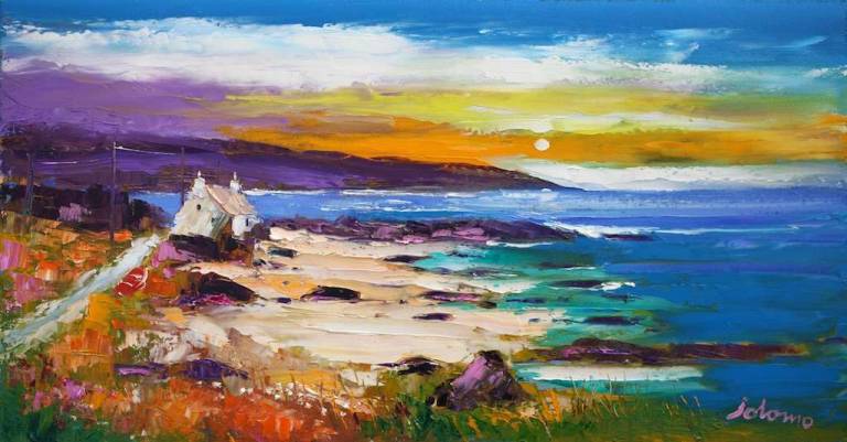 Eveninglight Westport Kintyre 16x30 - John Lowrie Morrison