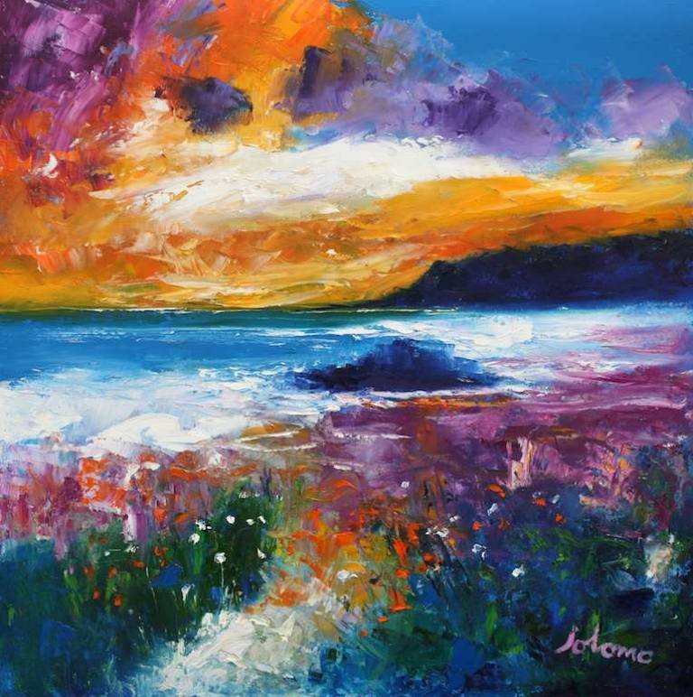 The singing sands of Isle of Islay 24x24 - John Lowrie Morrison