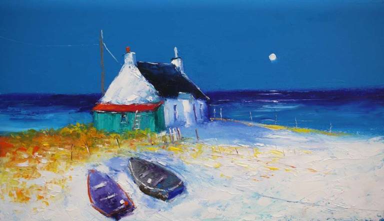 Eveninglight Isle of Tiree 14x24 - John Lowrie Morrison