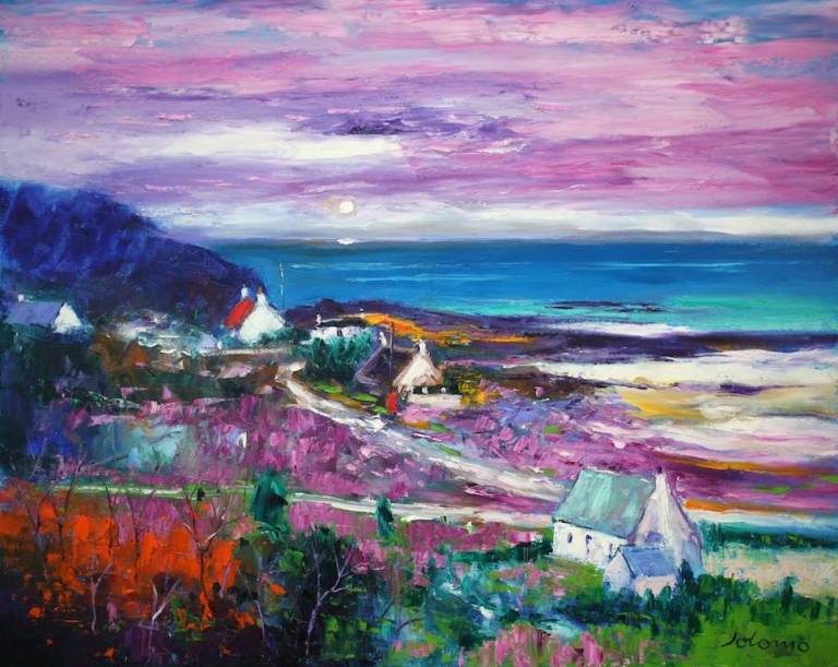 Eveninglight Portuairk Ardnamurchan 24x30 - John Lowrie Morrison