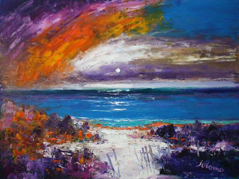 Early morninglight through the gate Isle of Iona 18x24 - John Lowrie Morrison