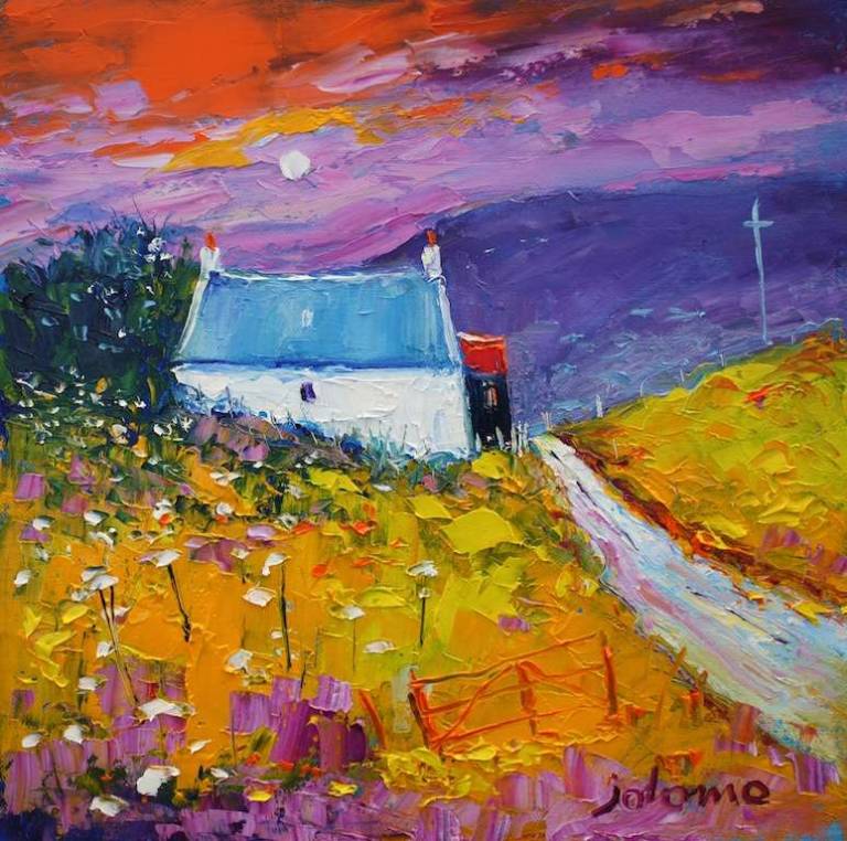 A Gigha sunset 12x12 - John Lowrie Morrison