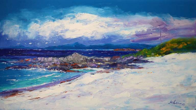 North Beach Isle of Iona looking to Staffa 18x32 - John Lowrie Morrison