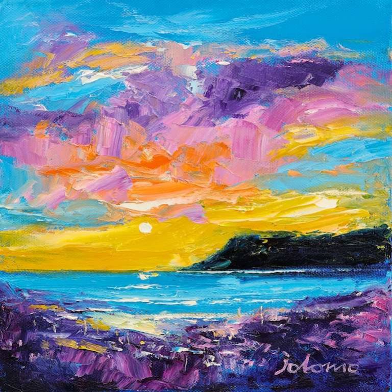 The cliffs of Skye 10x10 - John Lowrie Morrison