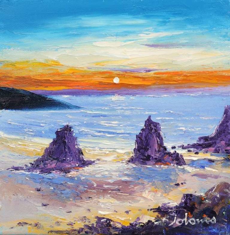 Tolsta Beach Isle of Lewis 10x10 - John Lowrie Morrison