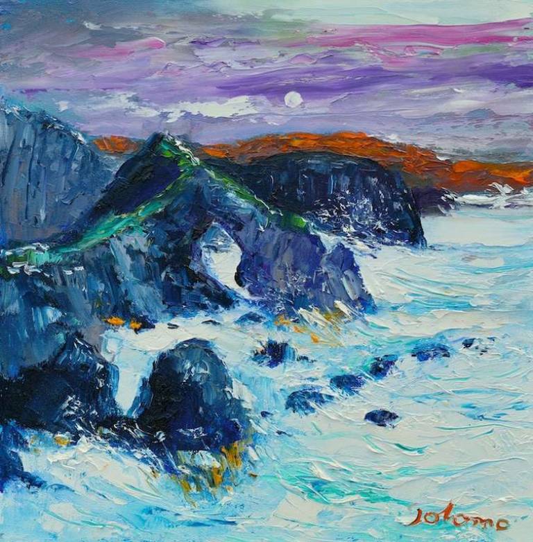 Stac a 'Phris near Shawbost Isle of Lewis 12x12 - John Lowrie Morrison