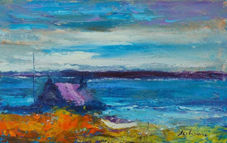 Looking out to sea Isle of Skye 10x16 - John Lowrie Morrison