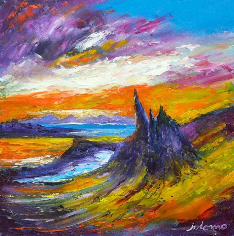 Morninglight The Old Man of Storr Isle of Skye 16x16 - John Lowrie Morrison