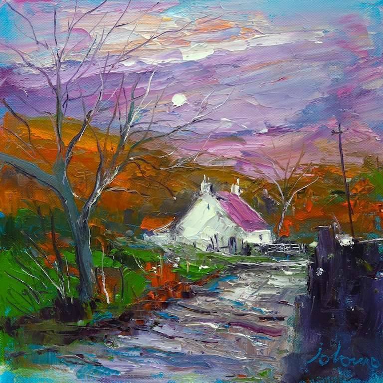 Croft near St Colmac Bute 10x10 - John Lowrie Morrison