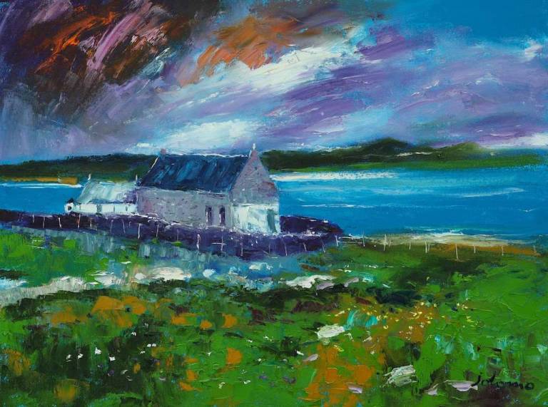 St Ninian's Chapel Isle of Bute 18x24 - John Lowrie Morrison