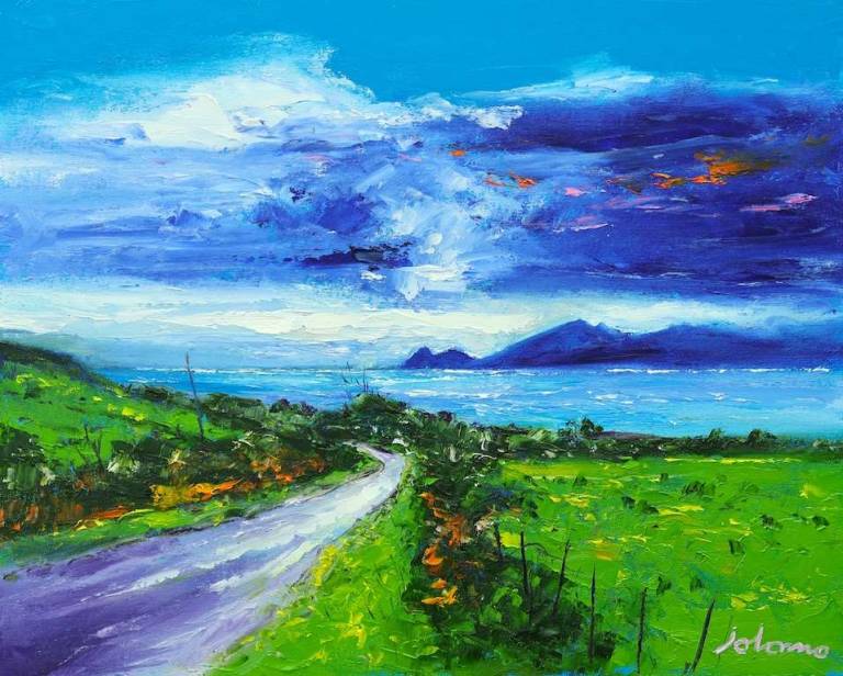 Looking to the Holy Isle from Bute 16x20 - John Lowrie Morrison