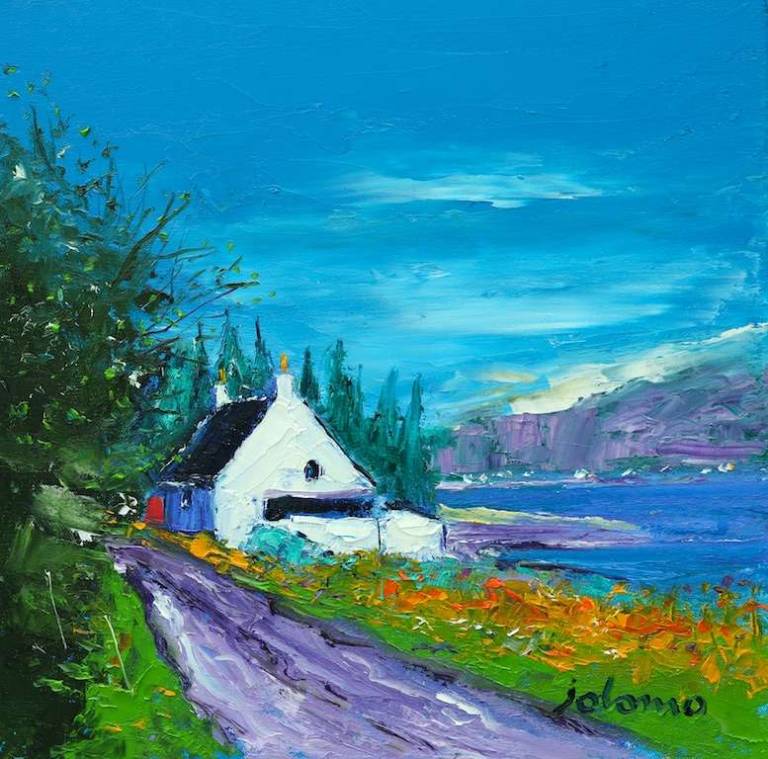 Blair Ferry near Kames 12x12 - John Lowrie Morrison