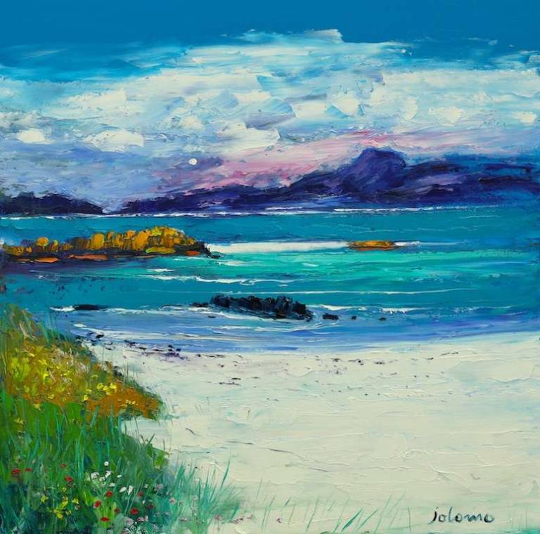 Summer dawnlight Isle of Iona 24x24 - John Lowrie Morrison