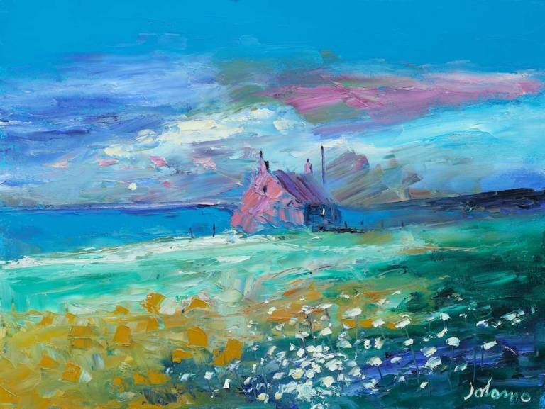 Storm passing Isle of Canna 18x24 - John Lowrie Morrison