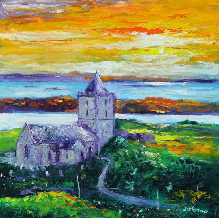 St. Clements Church Isle of Harris 24x24 - John Lowrie Morrison