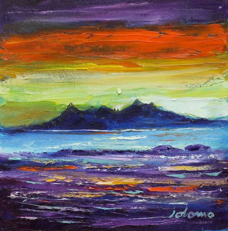 Ben More Isle of Mull Winter 12x12 - John Lowrie Morrison