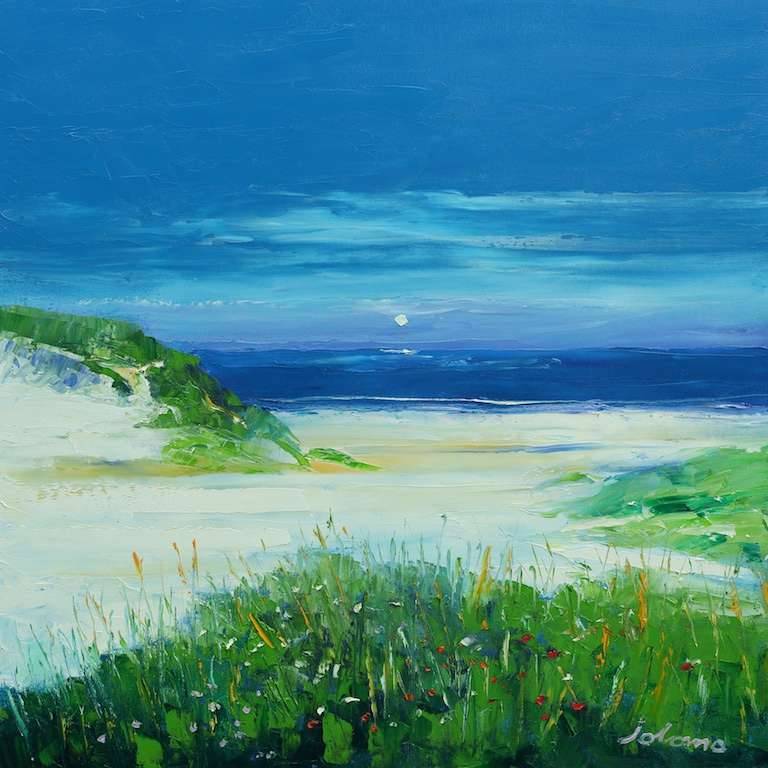 Beach at Baleloch North Uist 24x24 - John Lowrie Morrison