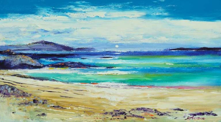 The beach at Hushinish Isle of Harris 18x32 - John Lowrie Morrison