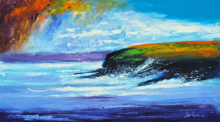 The uninhabited island of Swona Isle 18x32 - John Lowrie Morrison