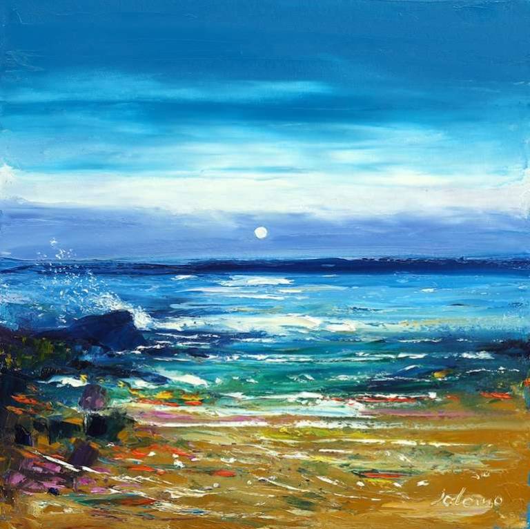 A quiet Gauldronss Machrihanish 20x20 - John Lowrie Morrison