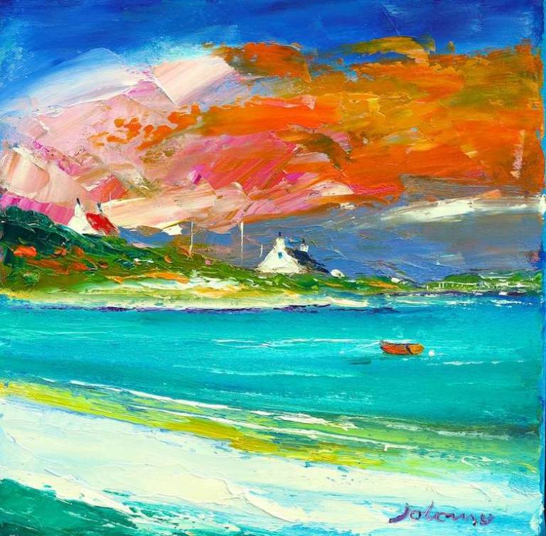 Ardminish Bay Isle of Gigha 12x12 - John Lowrie Morrison