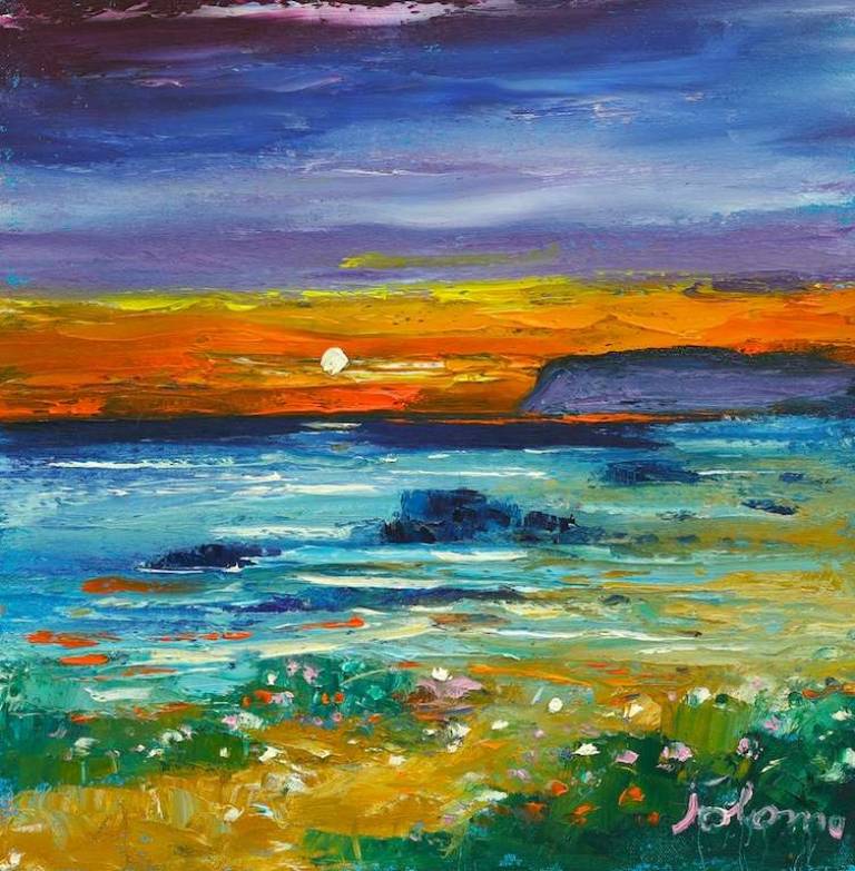 The singing sands Isle of Islay 12x12 - John Lowrie Morrison
